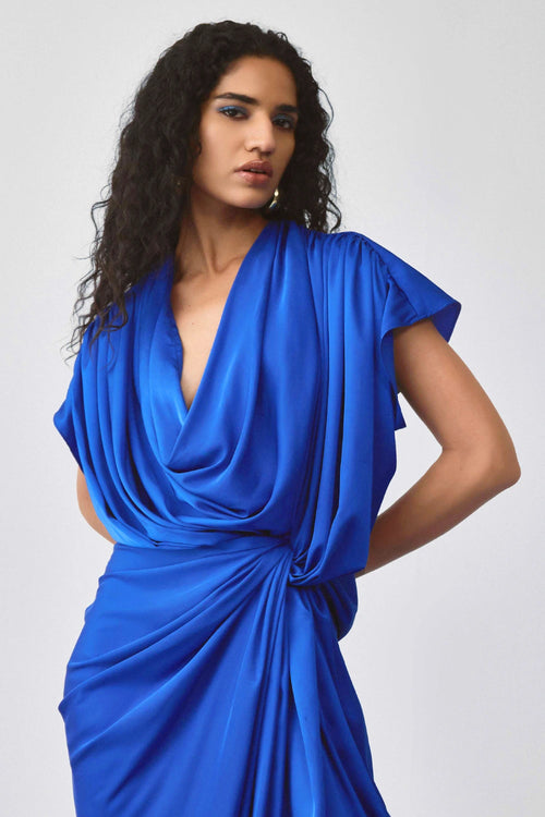 Blue Ripple Dress