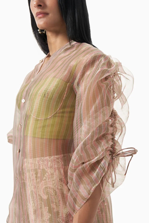 Blush Mirage Sheer Shirt