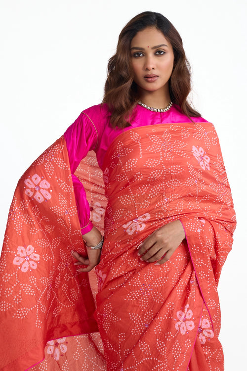 Rust Nyshaa Saree