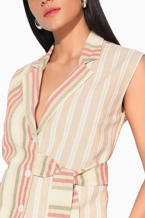 Multi Eira Waist Coat Set