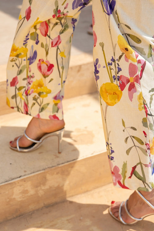 Floral 2 piece Pant Set