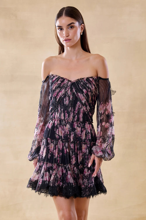 Onyx Drift Short Dress