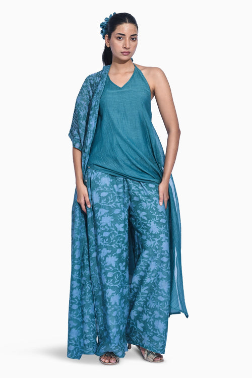 Blue Mori Halter Set