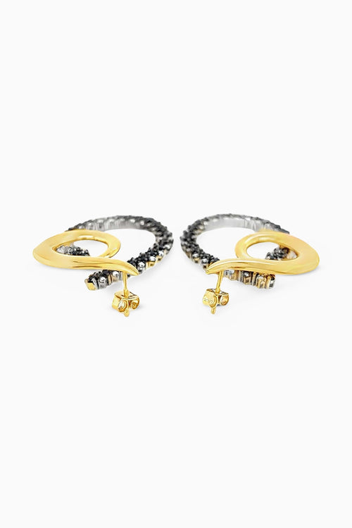 Noir Swirl Earrings