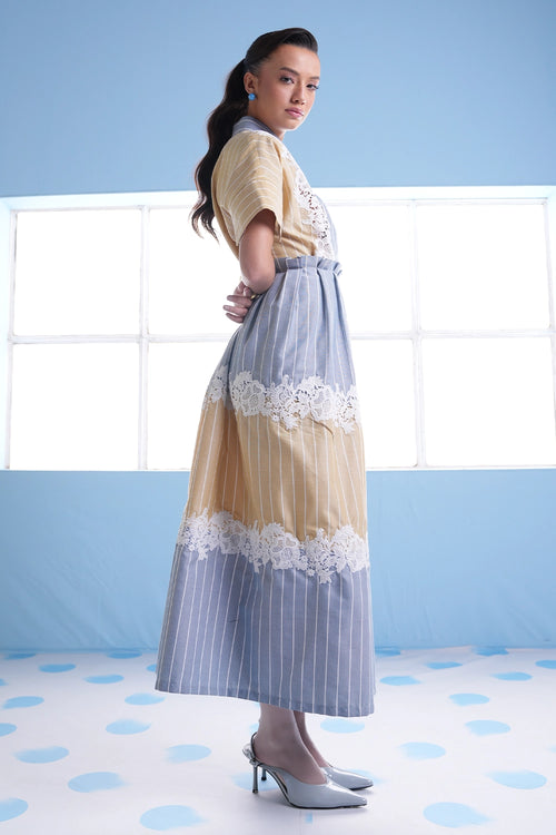 Audrey Lace Patchwork Dress