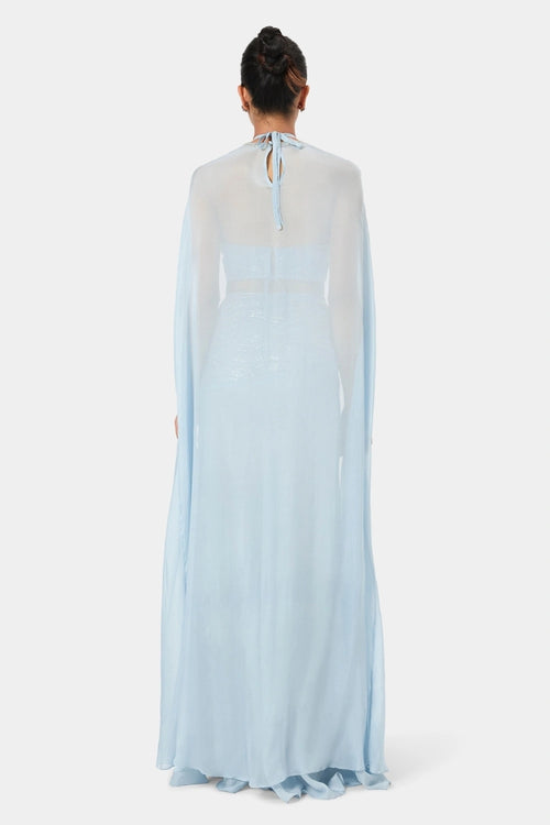 Sky Embellished Overlay Cape