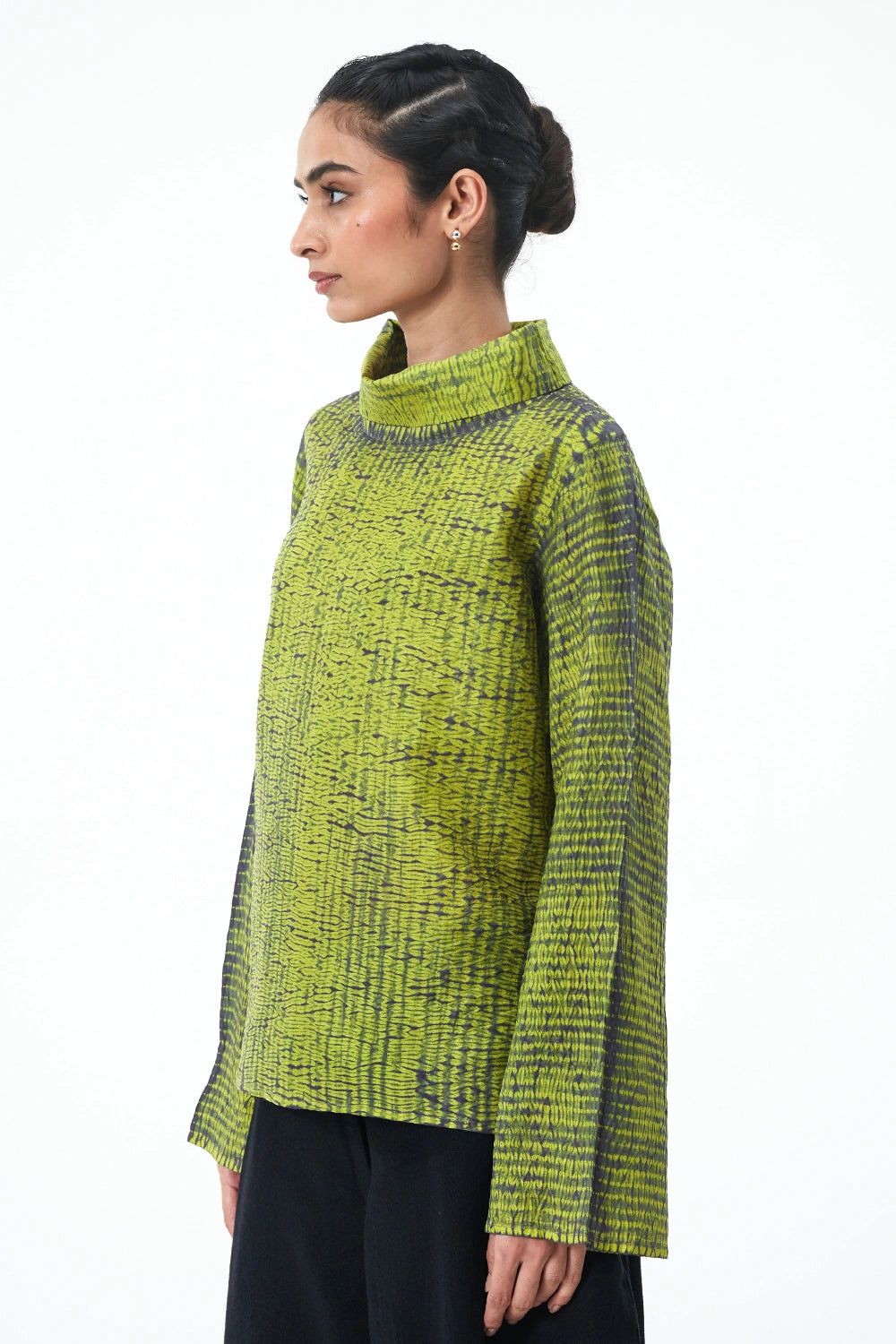 Lime Grey Dyer's Top