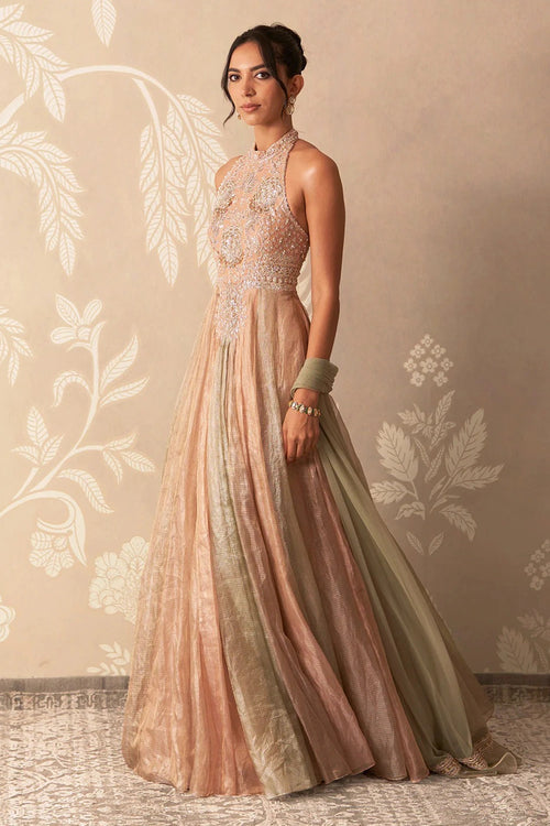 Leher Anarkali Set