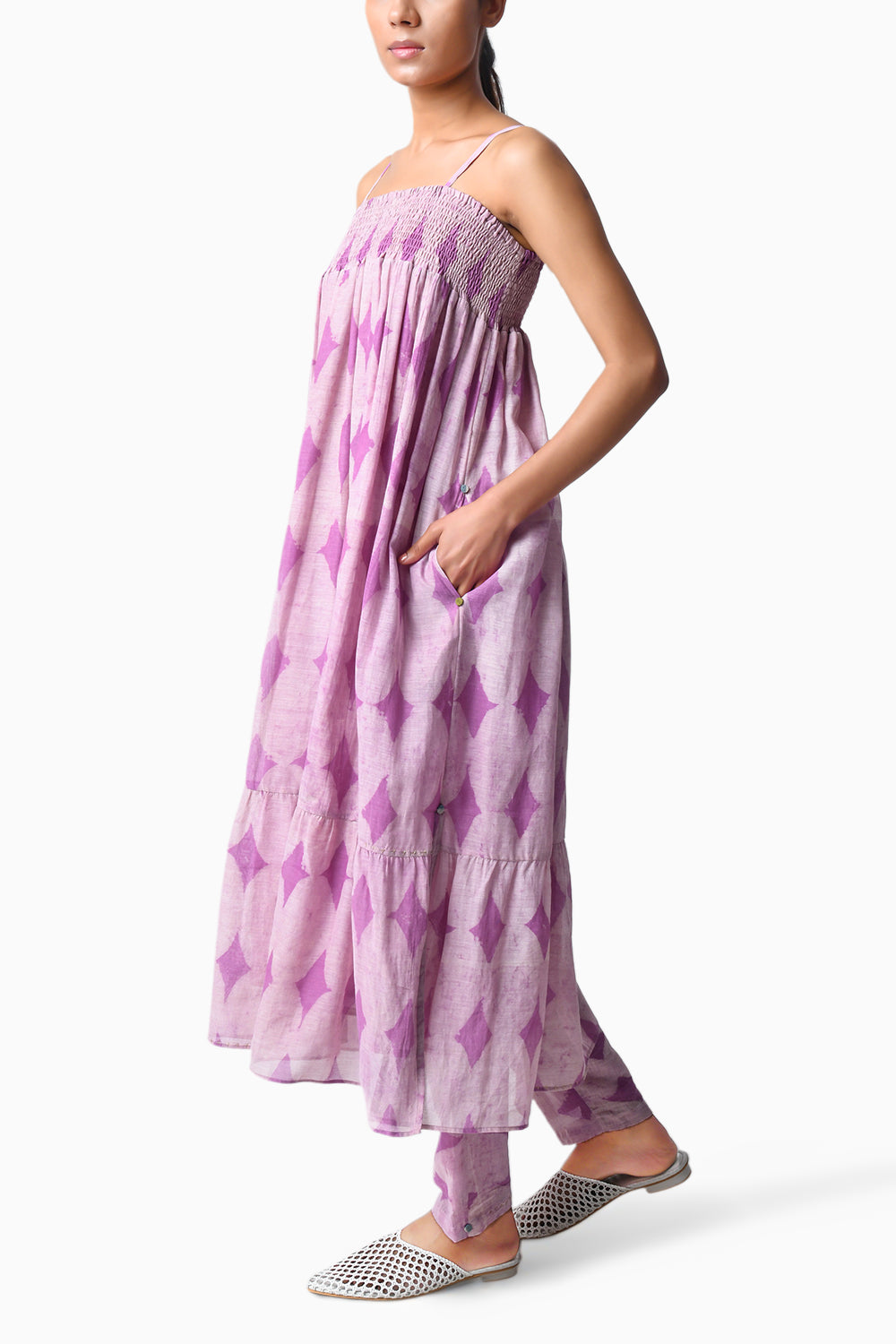 Strappy Plum Dress