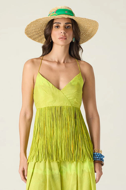 Lime Green Raven Blouse
