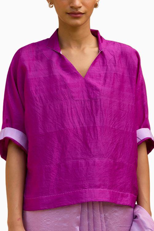 Rustling Whispers Pink Blouse