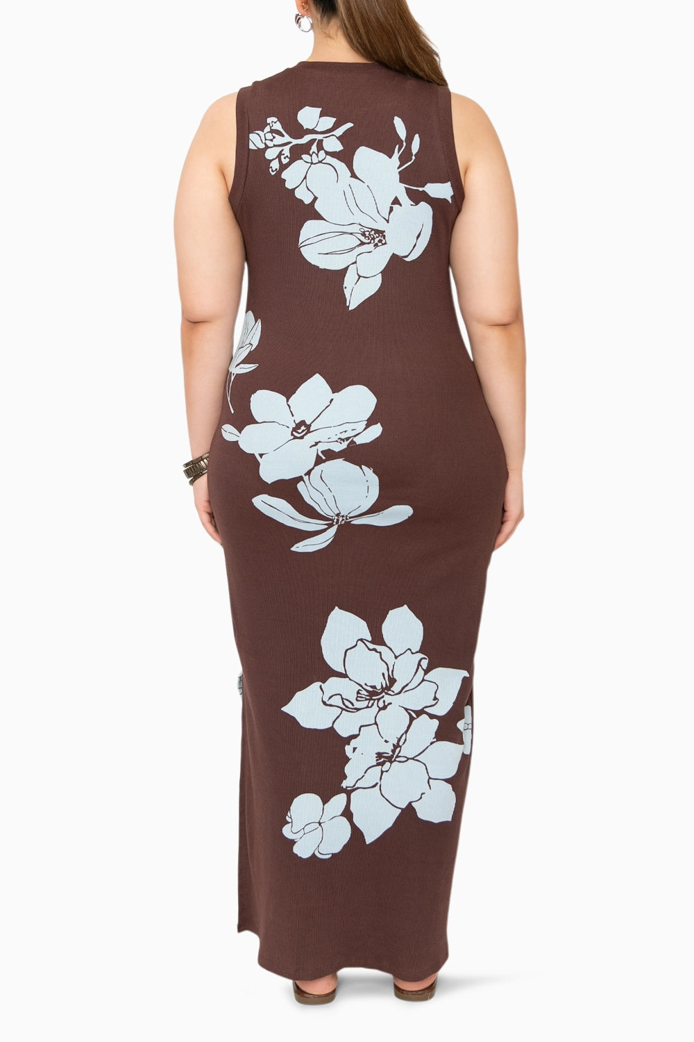 Maltida Brown Maxi Dress