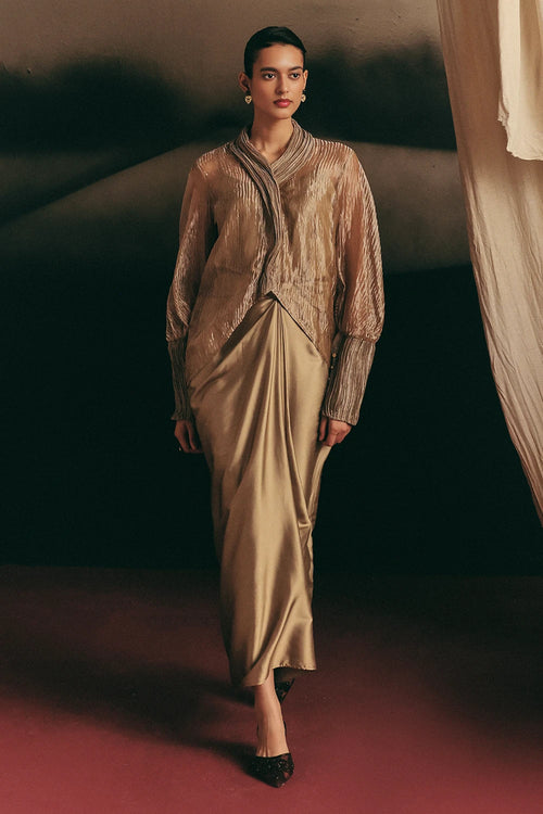 Gold Dynasty Top And Ora Skirt