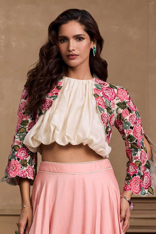 Ivory Rose Bolero Jacket