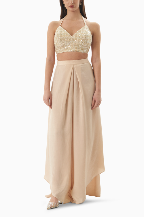 Champagne Tweed Bralette Set