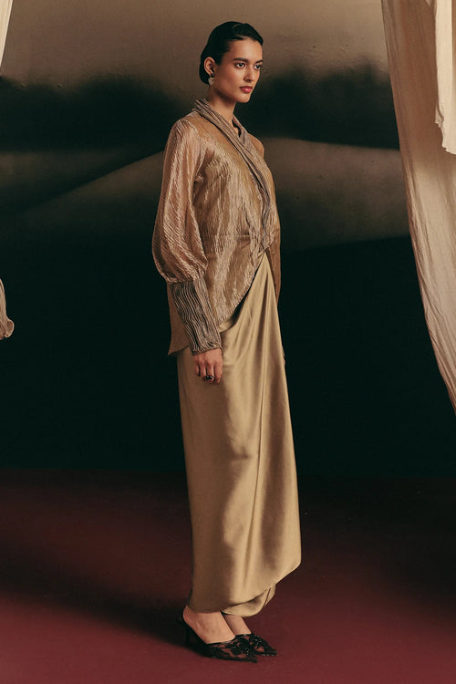 Gold Dynasty Top And Ora Skirt