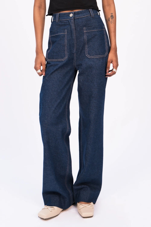 Zipper Panel Pants
