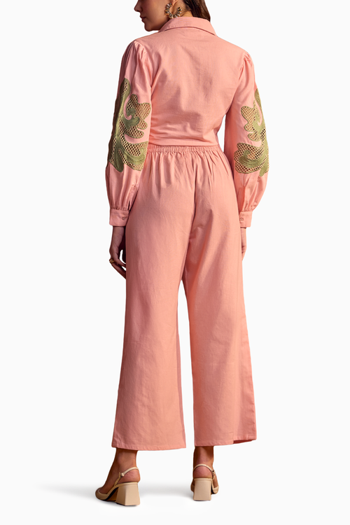 Cutwork Embroidered Co-ord Set