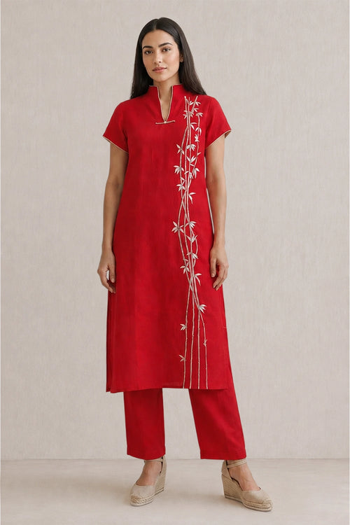 Red Bamboo Tunic