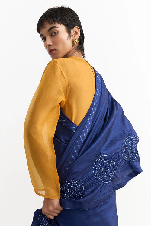 Bindhu Navy Saree