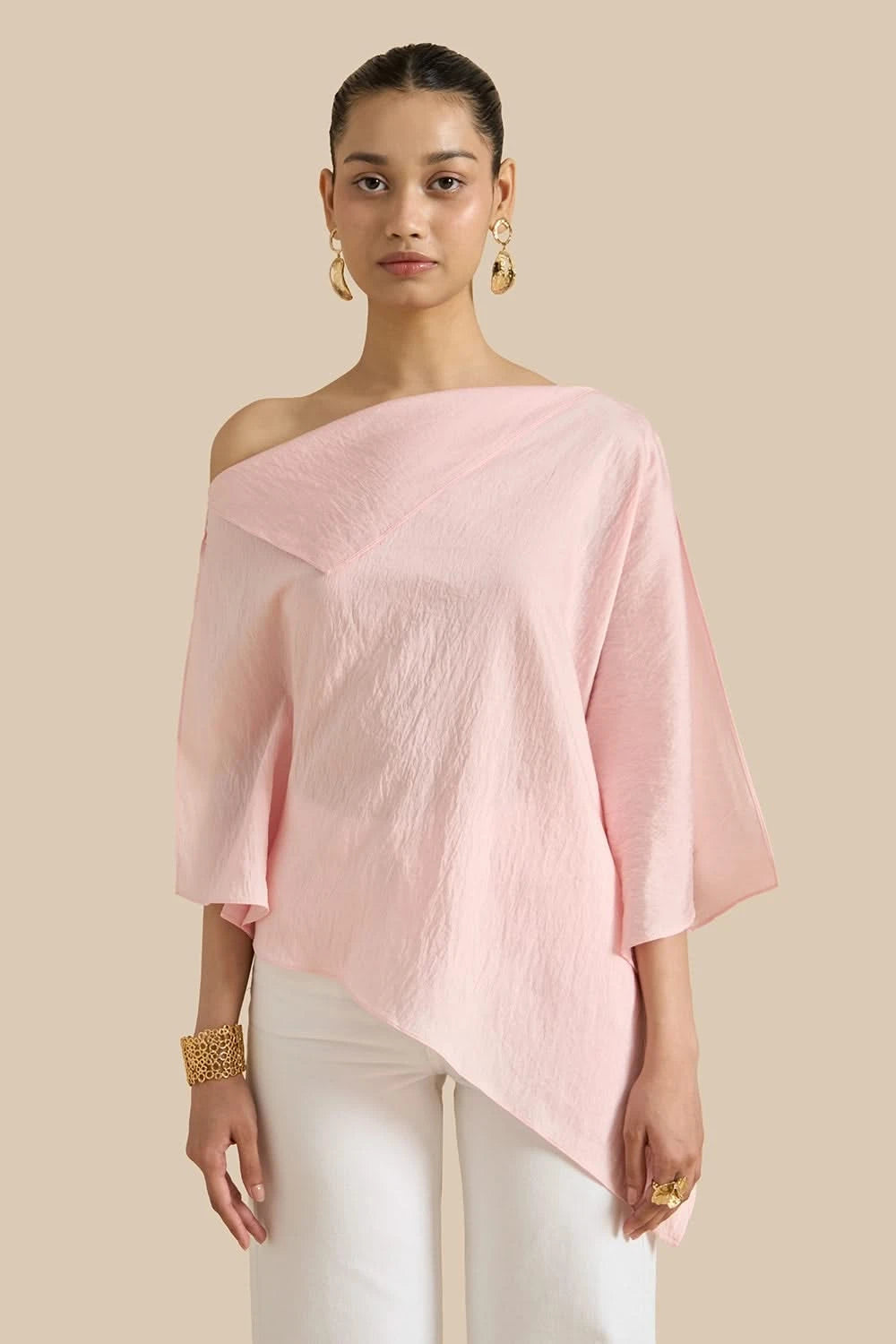 Roselle Pink Shift Top