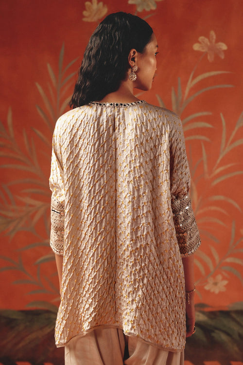 Moon Dust Tunic Top with Long Cuffs