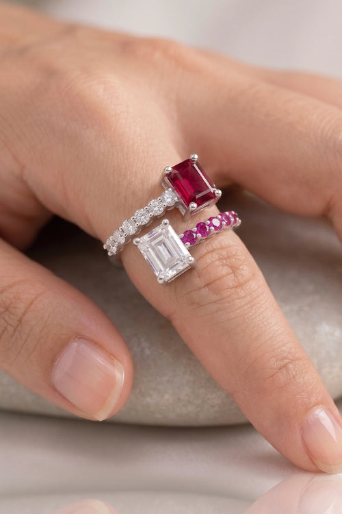 Emerald Duet Wrap Ring
