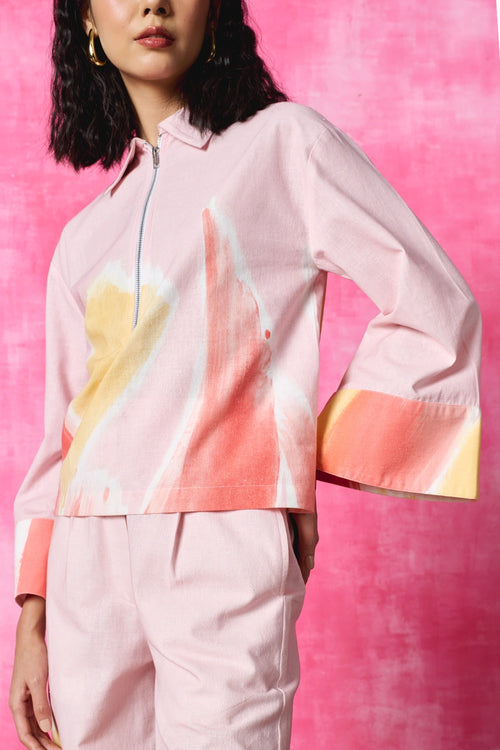 Blush Pop Kaftan Top