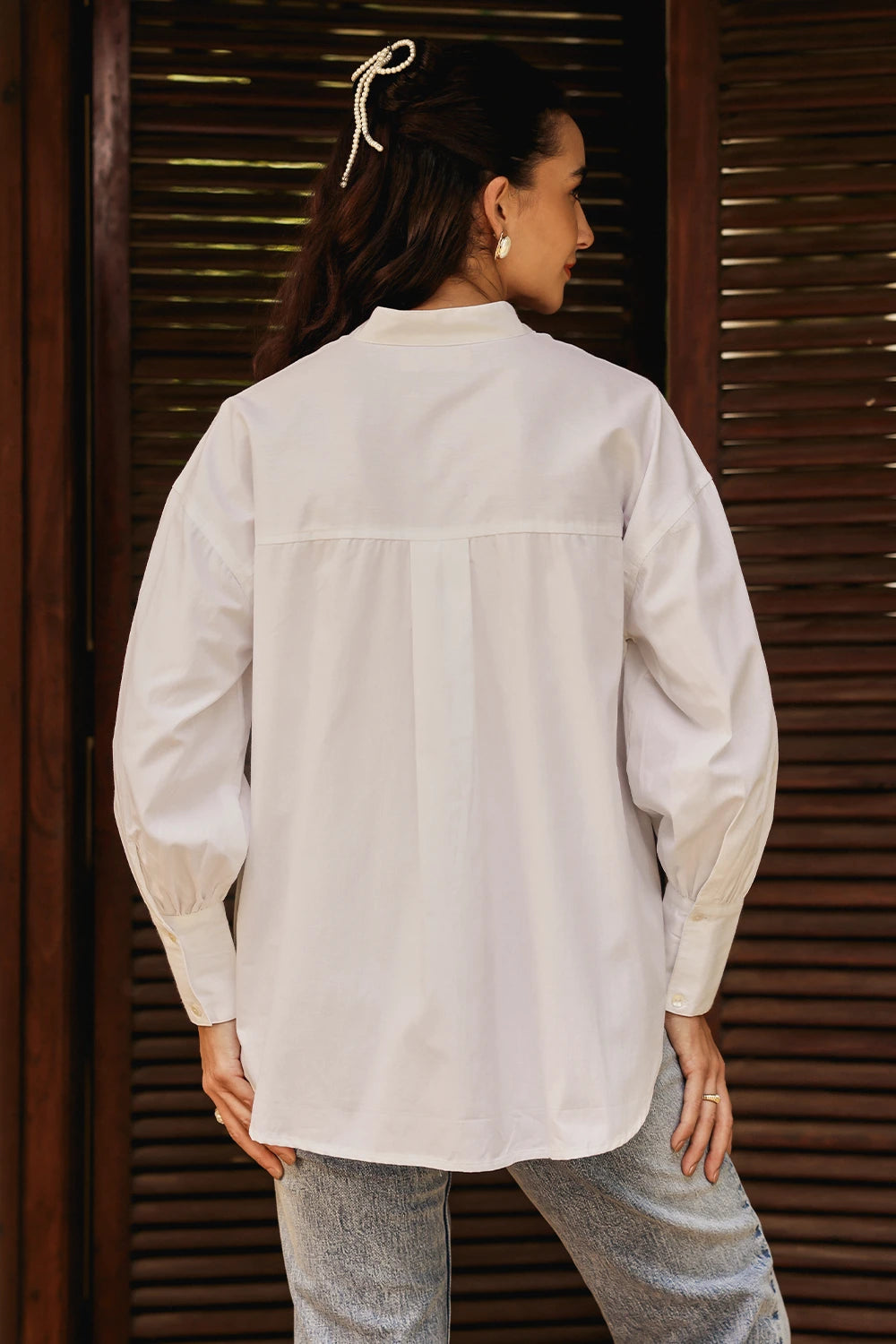 White Hand Embellished Pinacolada Blouse