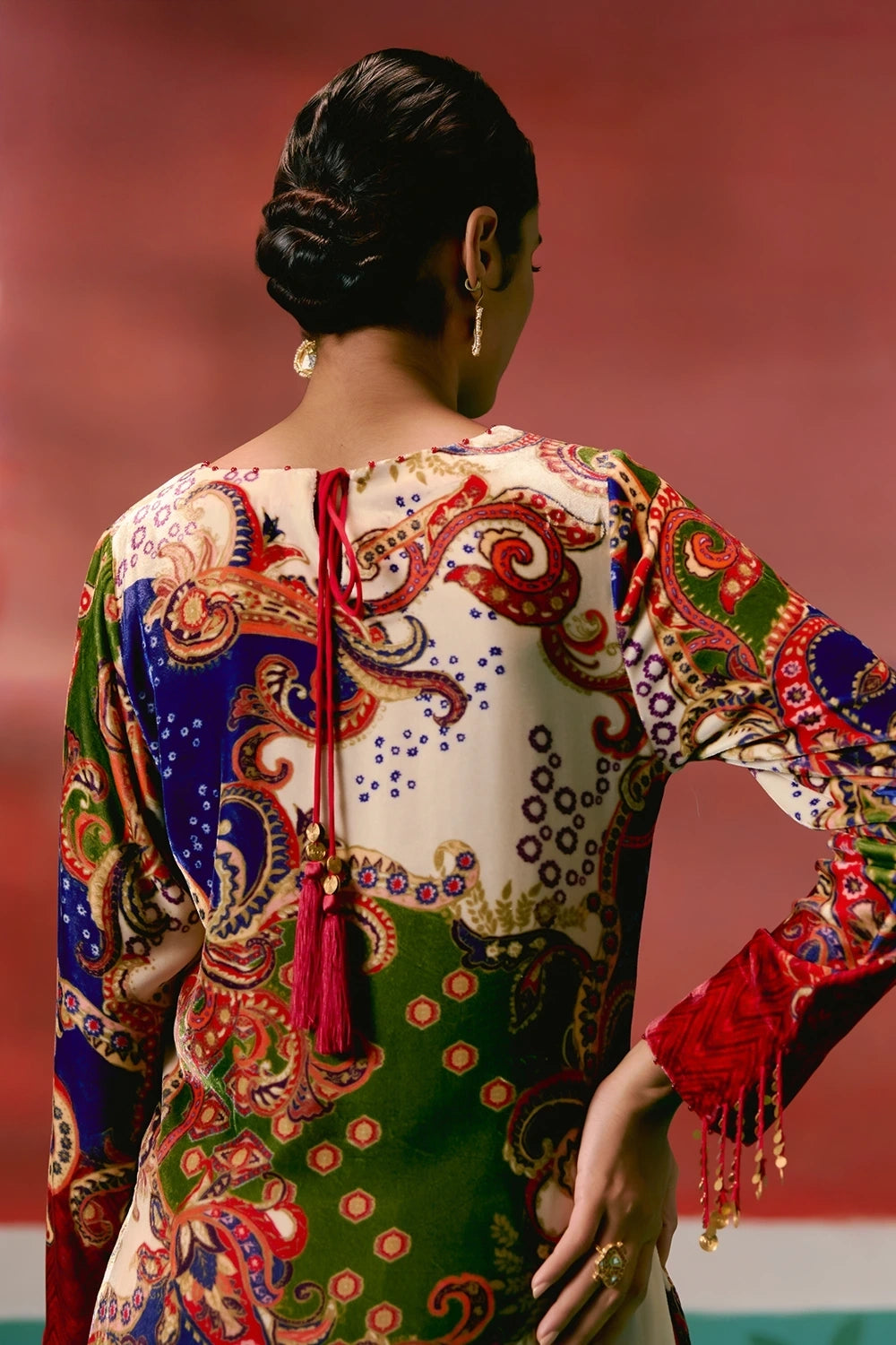 Paisley Velvet Kurta Set