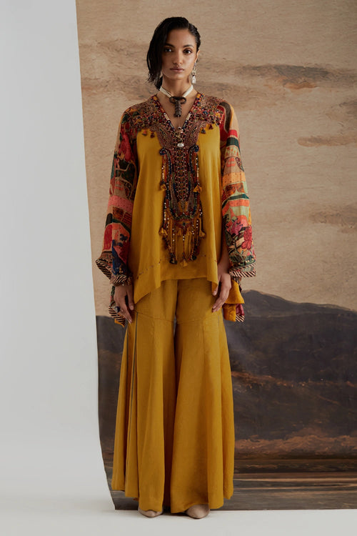 Yellow Mariyam Kurta Set