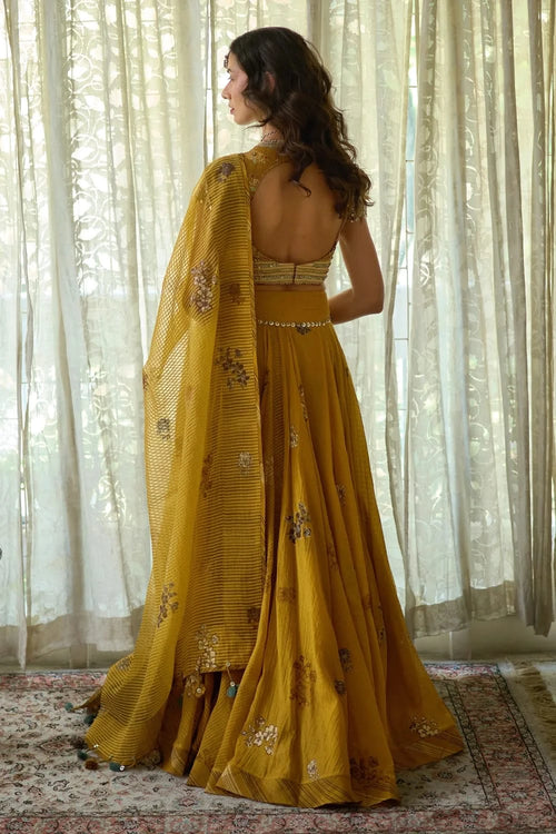 Inder Skirt with Avni Blouse and Nimi Dupatta