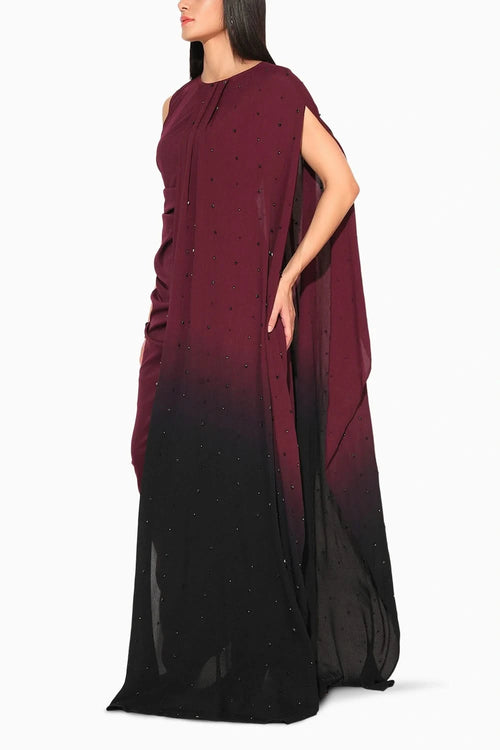Callistra Maroon Gown