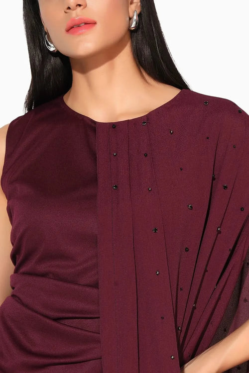 Callistra Maroon Gown