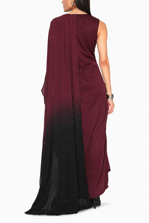 Callistra Maroon Gown