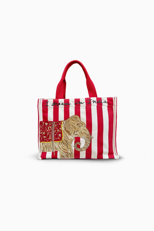 Vermillion Red Tara Tote Bag