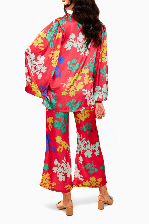 Cherry Red Magnolia Co-ord Set
