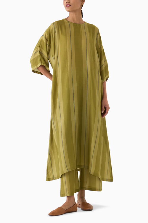 Evelyn Striped Chakbagla Kurta Set