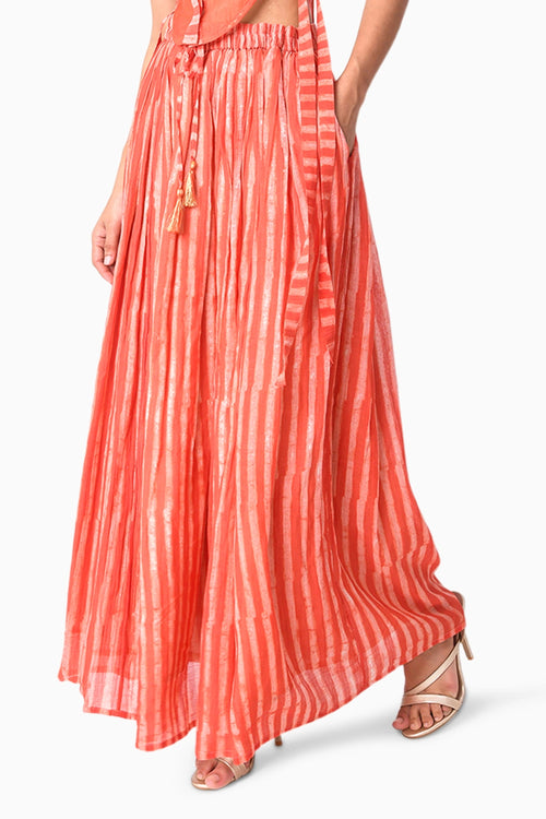 Coral Yoke Shima Tama Co-ord Set