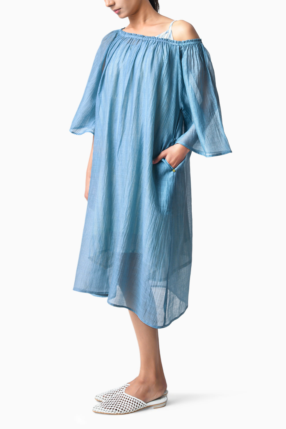 Sky Off-Shoulder Dress
