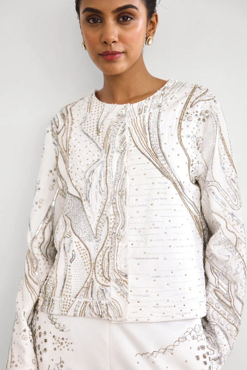 Aurora Ivory Jacket Pant Set