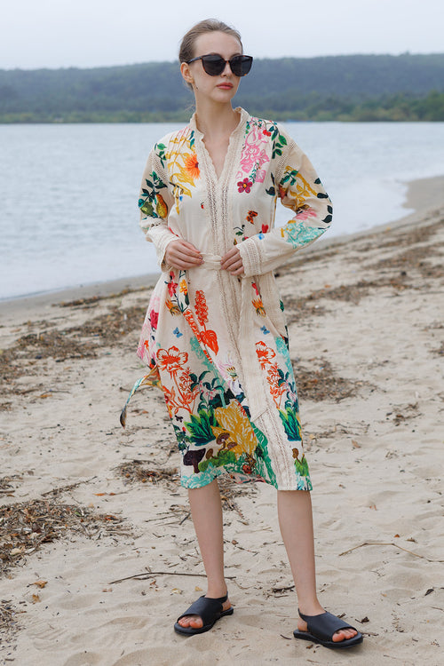 Cinnamon Garden Crochet Dress