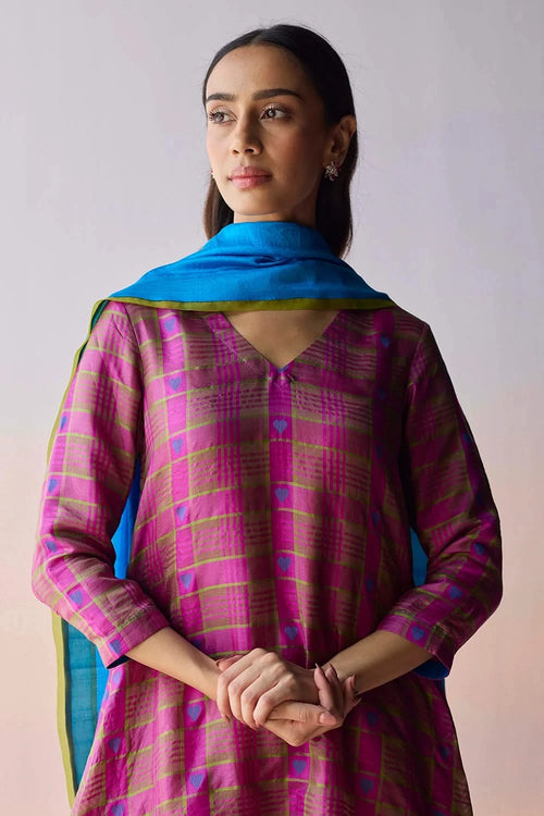 Lightfall Blue Dupatta