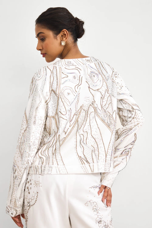 Aurora Ivory Jacket Pant Set