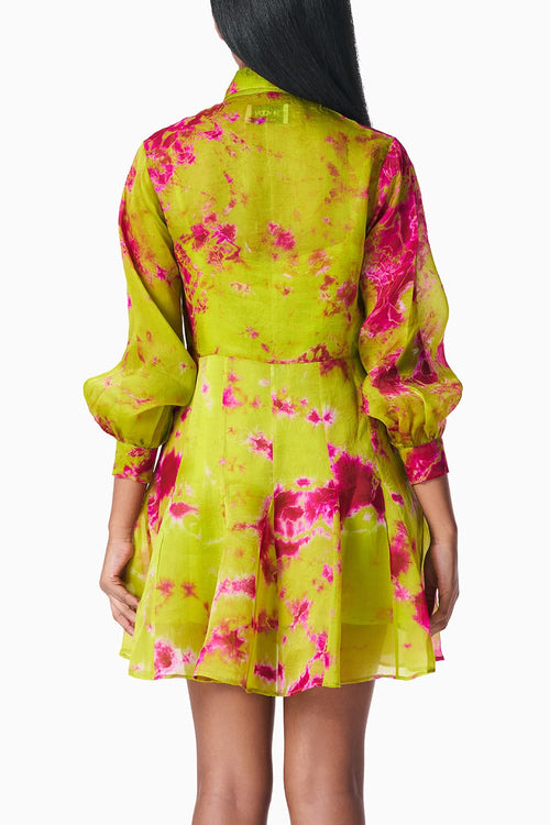 Chartreuse Seas Shirt Dress