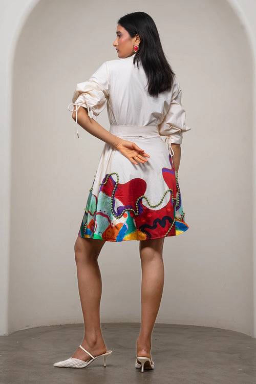 Alya Tie-Up Dress