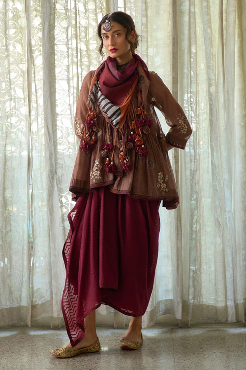 Hiral Top and Rupa Skirt with Tavi Scarf