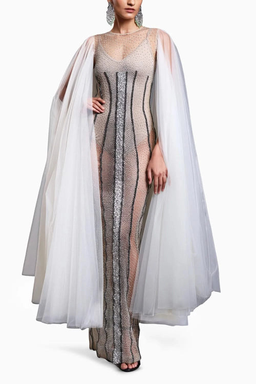 CF Ivory Gradient Gown