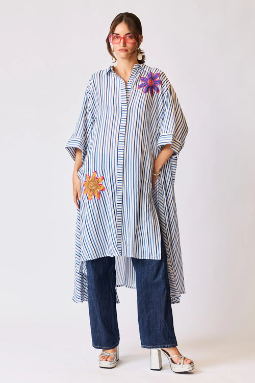 Floral Appliqué Tunic