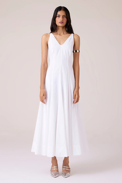 Aurora White Panellead Dress